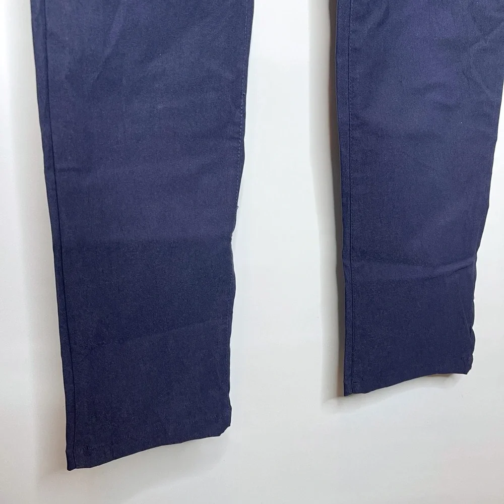 NWT GALAXY BY HARVIC MEN'S CHINO SLIM FIT CASUAL STRETCH PANTS NAVY